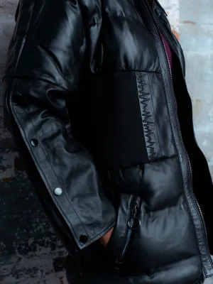 Leather Neurowave Puffer