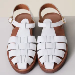 Leon & Harper  Cancun P24 Spartan Sandals White