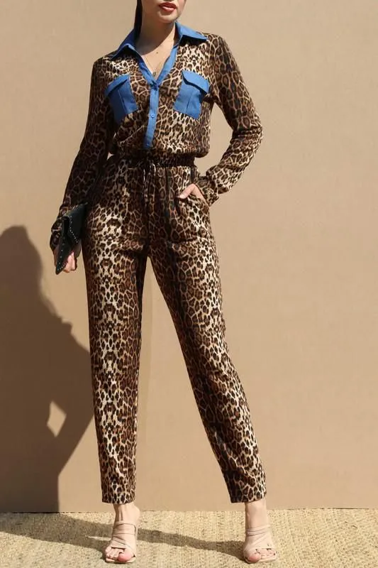 Leopard jumpsuits