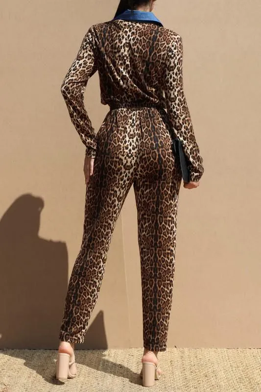 Leopard jumpsuits
