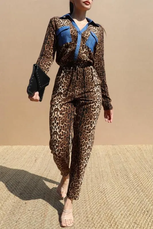 Leopard jumpsuits
