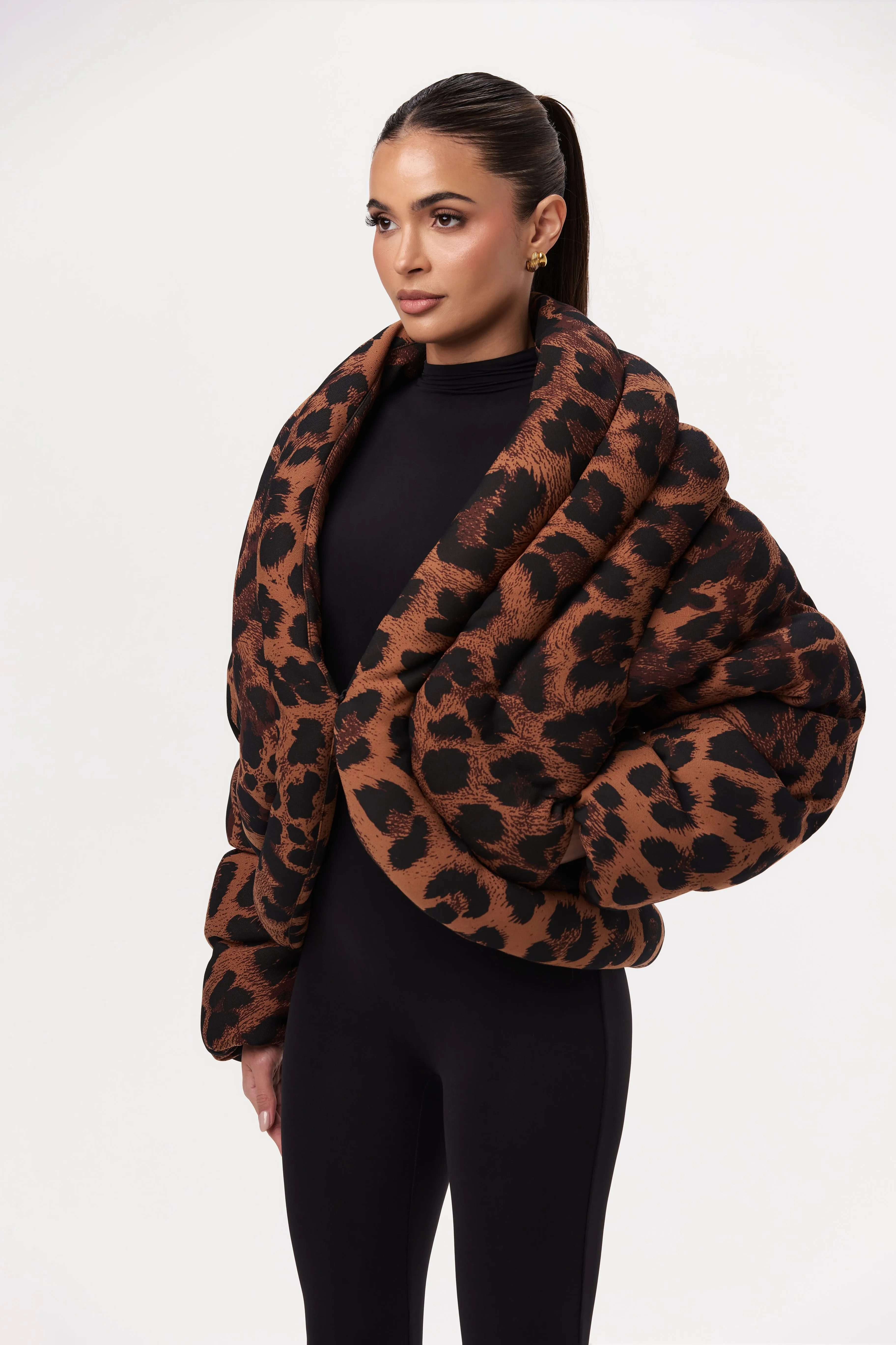 Leopard Puffer Jacket