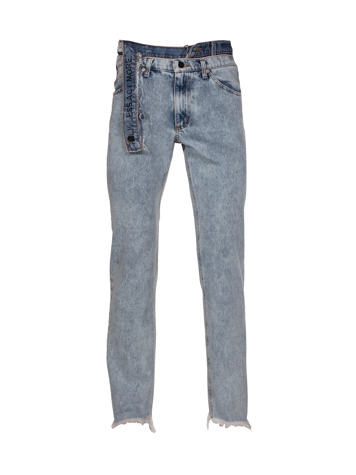 Light Wash Duo Jeans Talk Less. Act More.