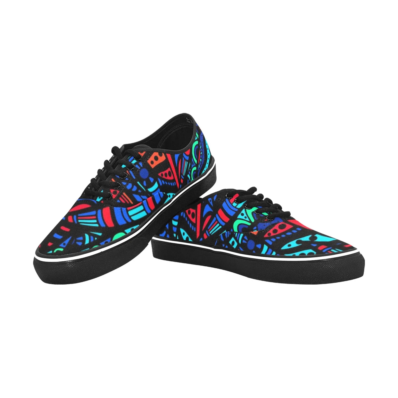 Lola African Print Women's Canvas Low Top Shoes