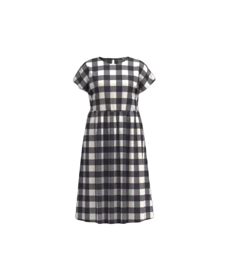 Lorene - Black White Plaid