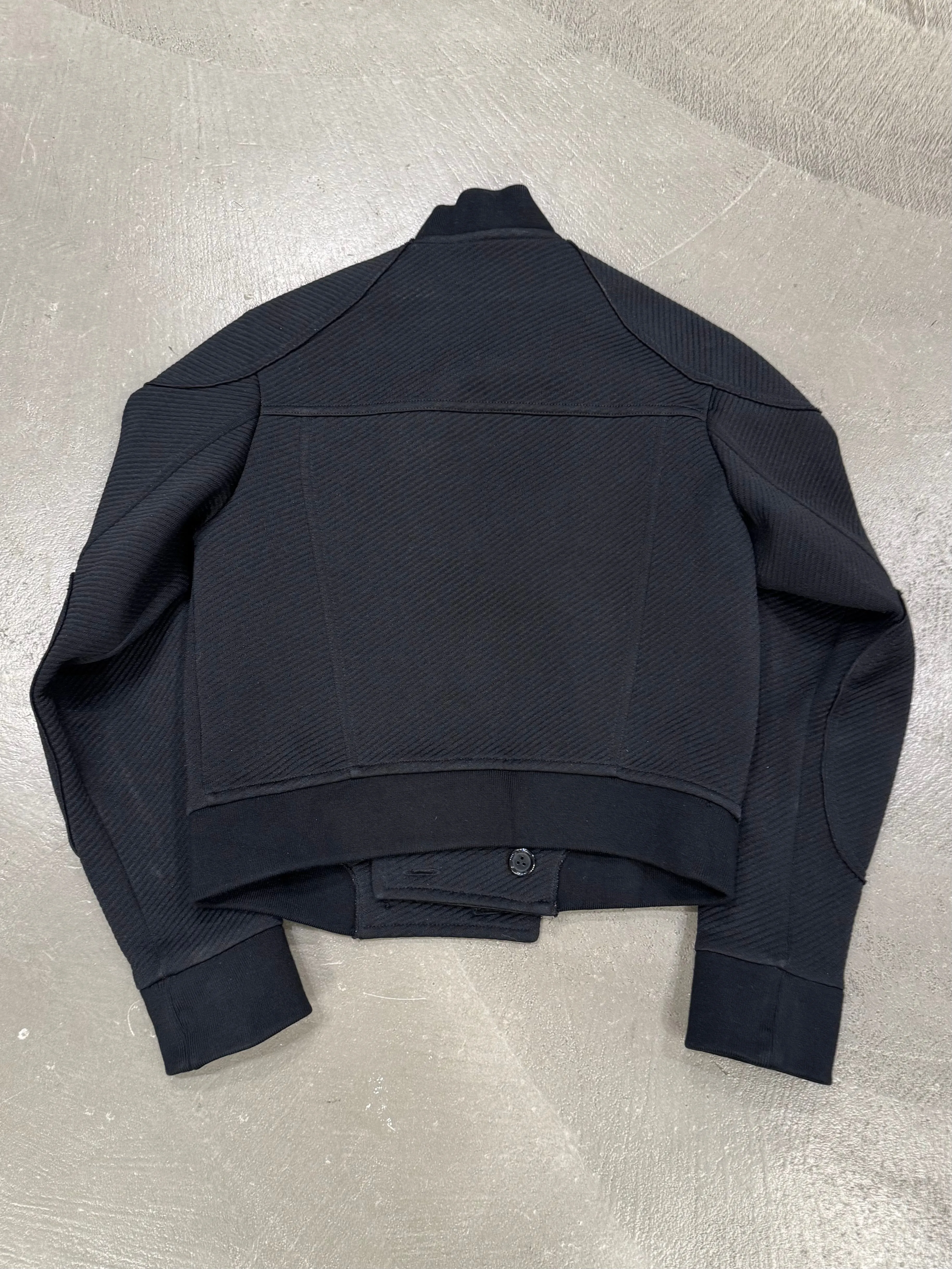 Louis Vuitton “uniforms” cropped black bomber jacket