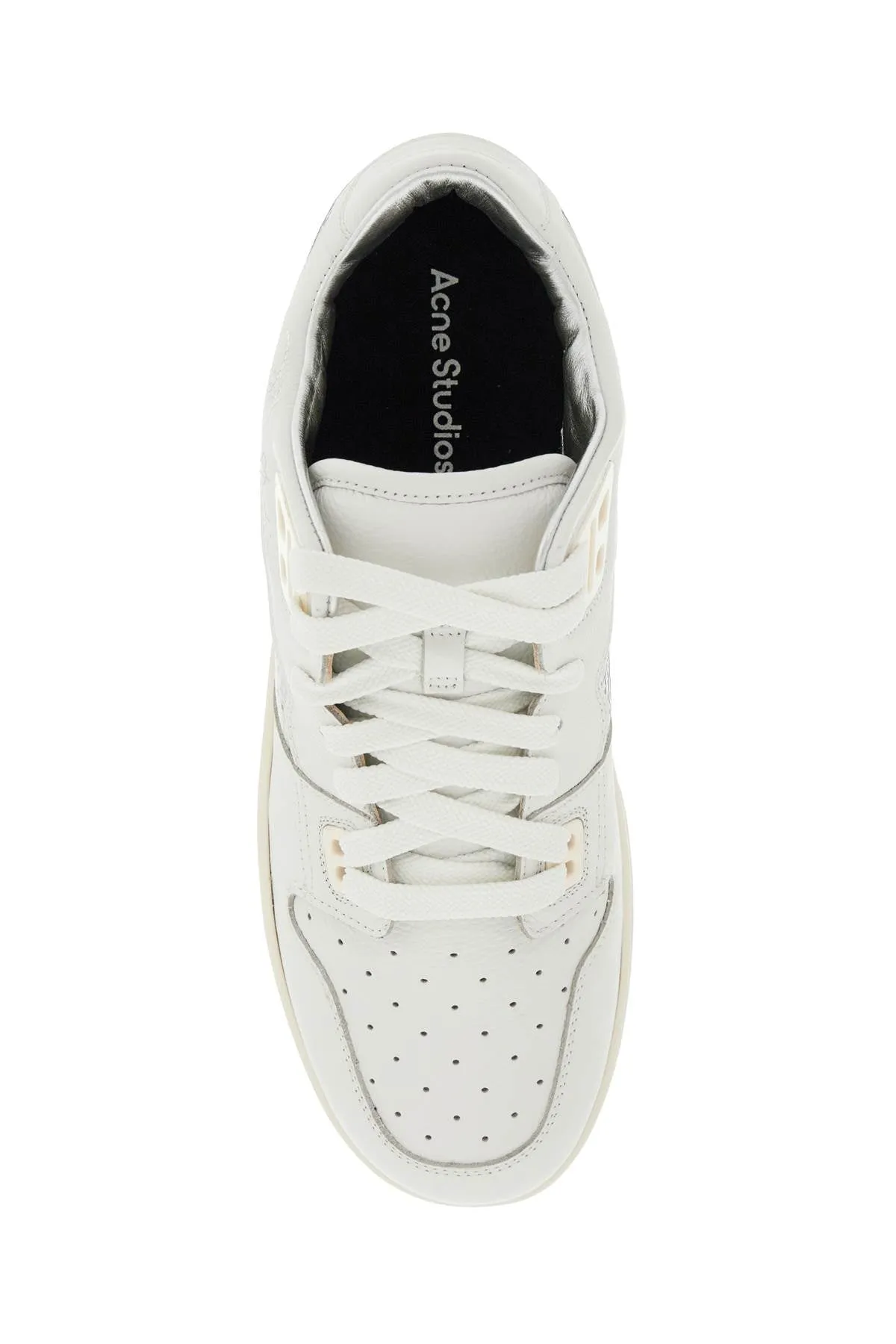 low-top sneakers with laminated details