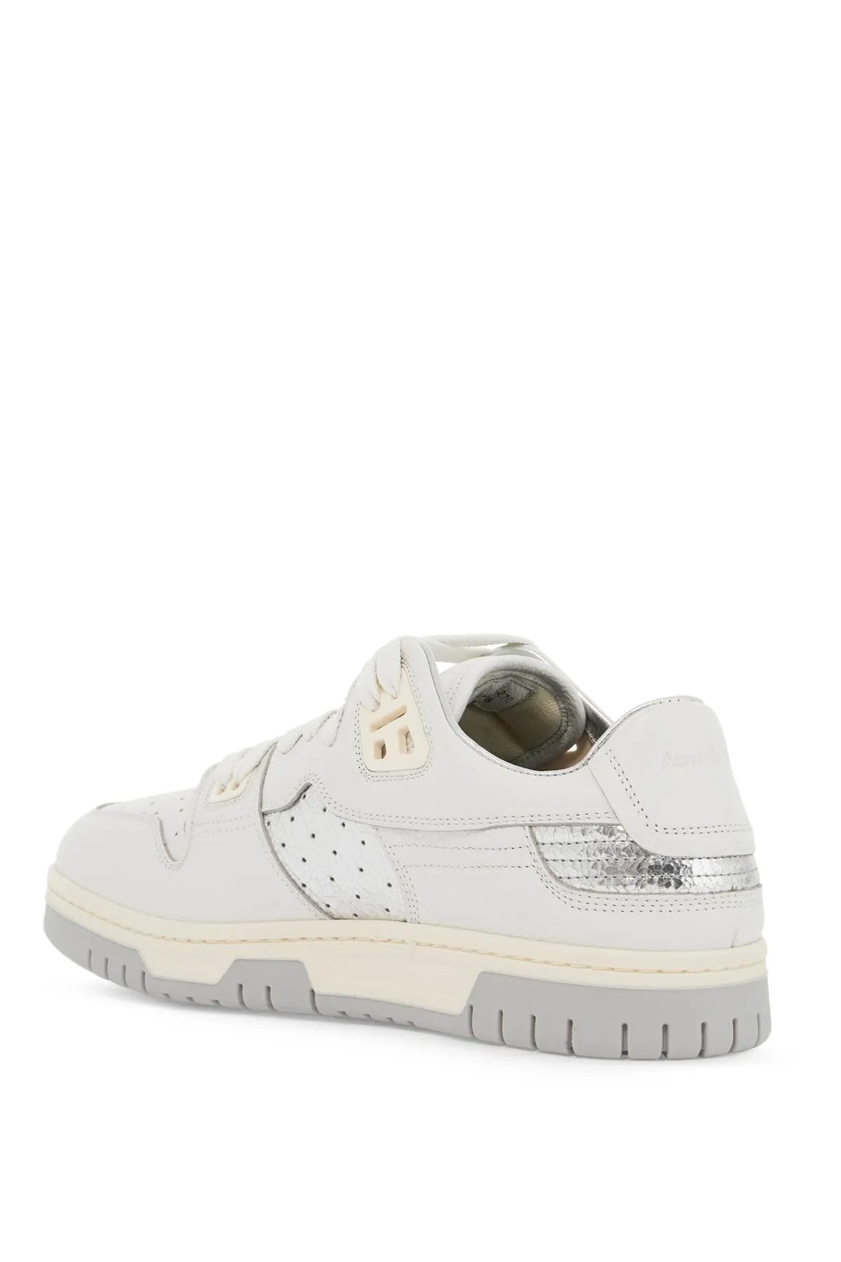 low-top sneakers with laminated details