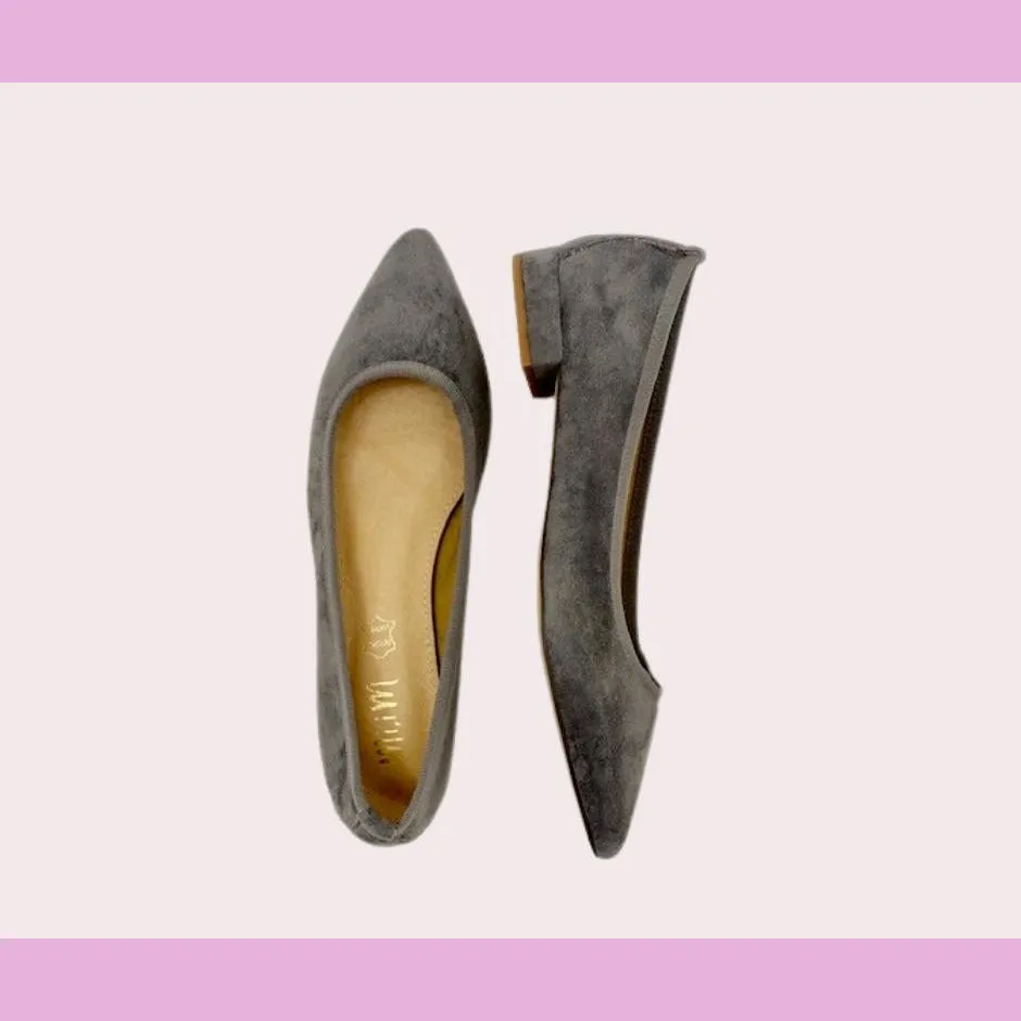 Luna blue ballet flats