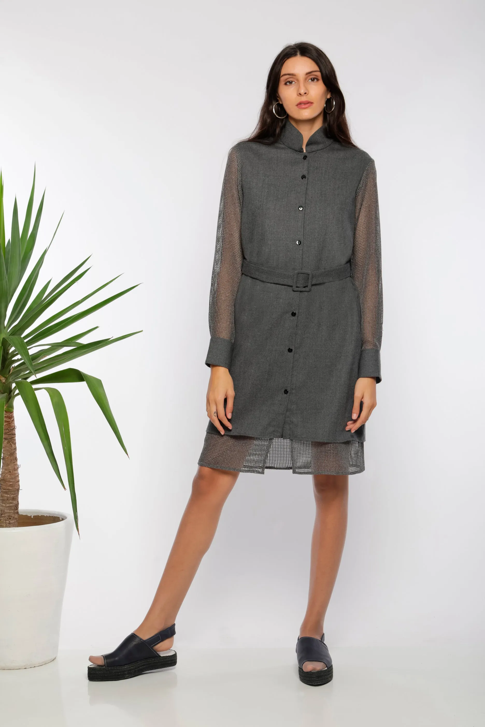 Lunar eclipse shirt dress