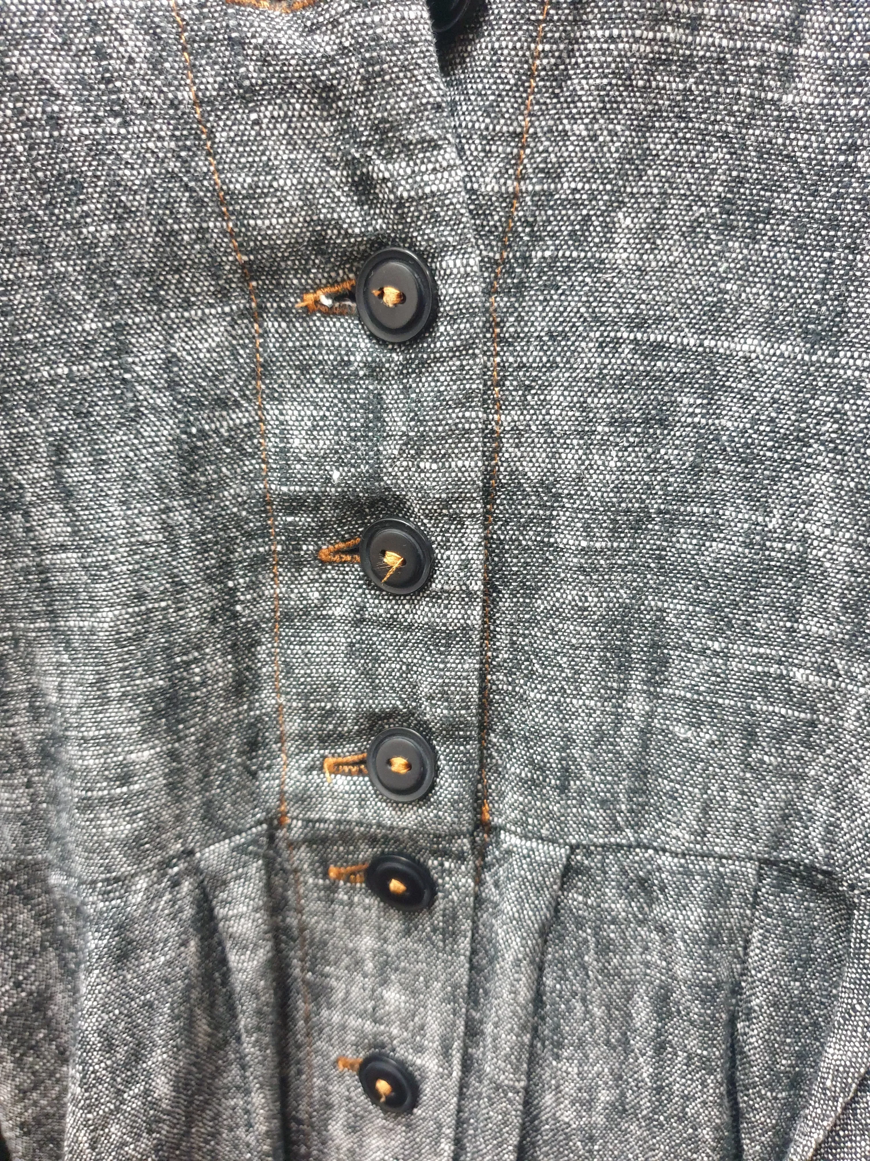 Made590 saski natural denim look cotton dress size 3X