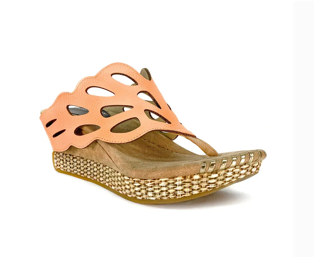 Mango/Cream Reversible Sandal