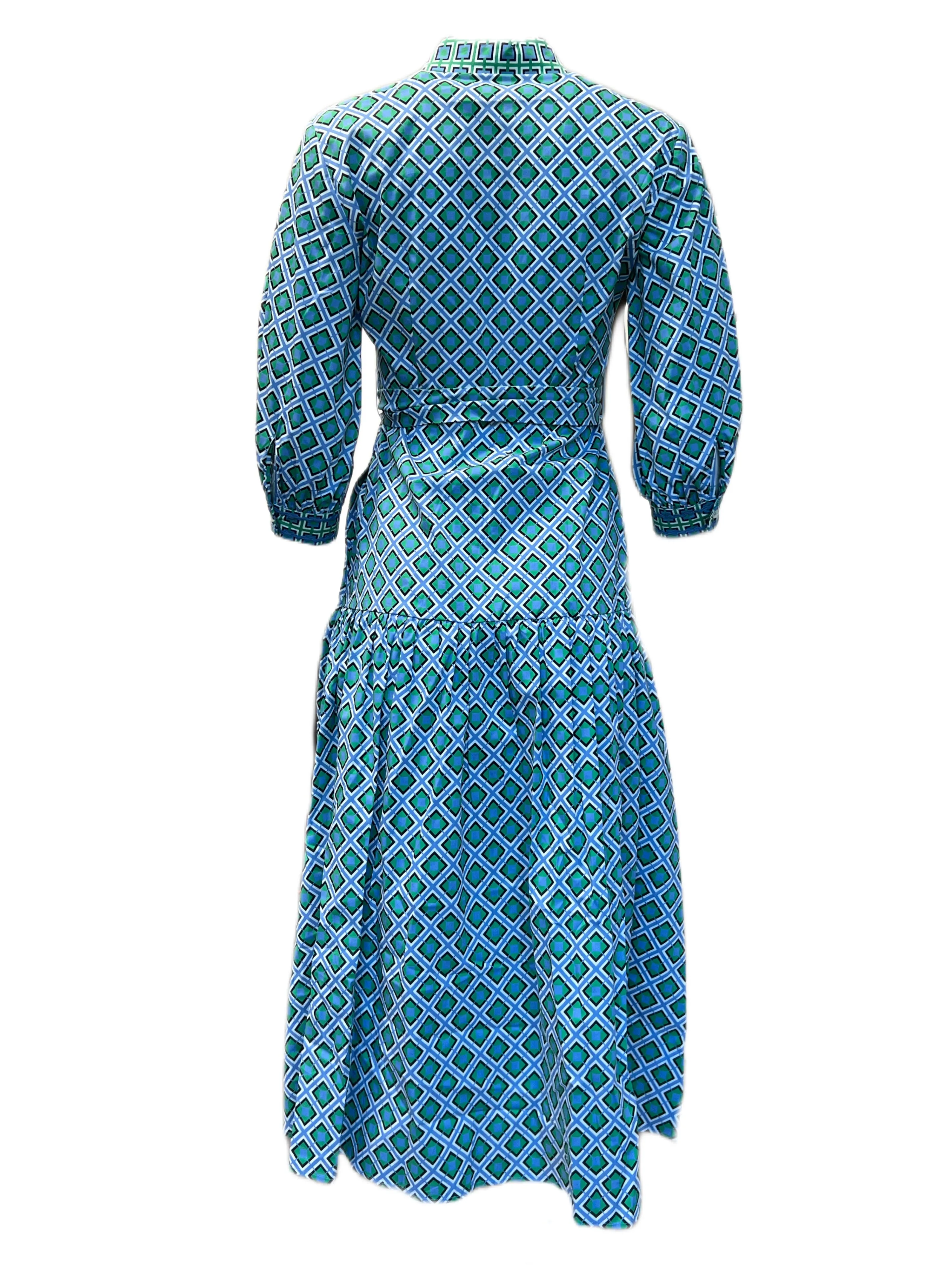 Marella By Max Mara Women's Green Kaya Button Front Shirt Dress Size 2 NWT