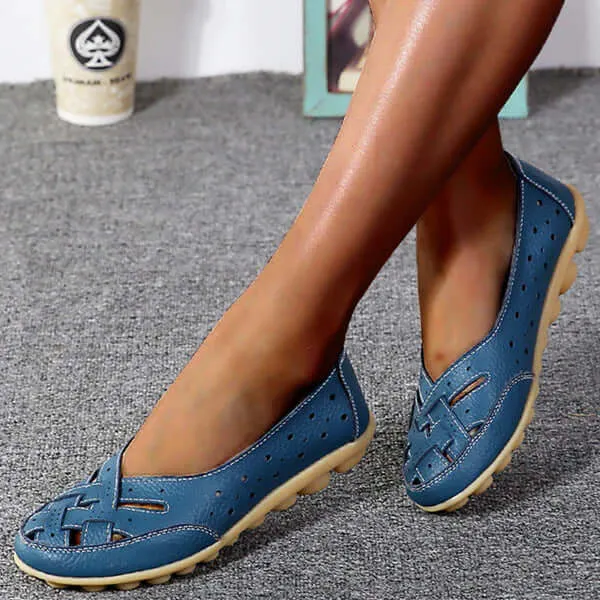 Melody – Stijlvolle platte leren schoenen