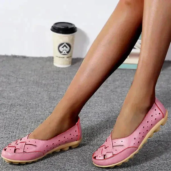 Melody – Stijlvolle platte leren schoenen