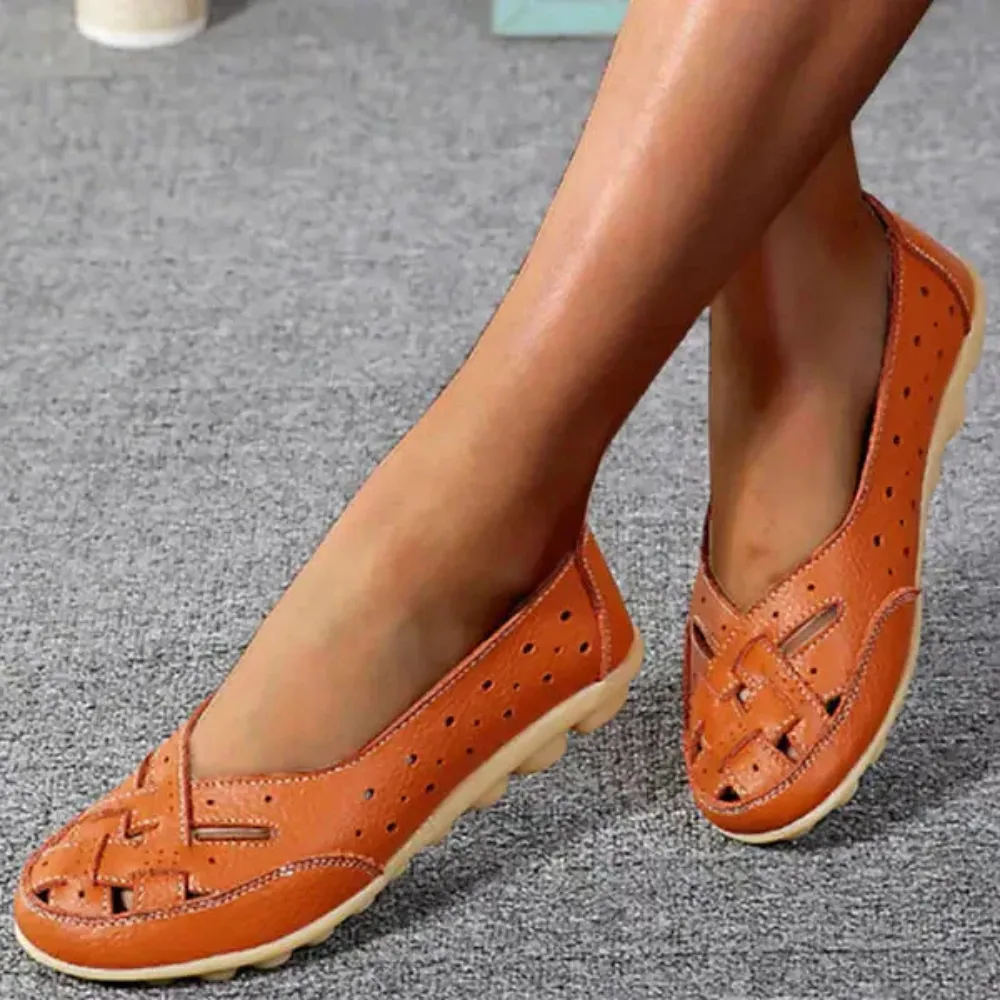 Melody – Stijlvolle platte leren schoenen
