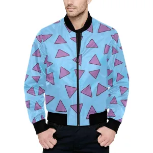 Men's All Over Print Quilted Bomber Jacket(Model H33)