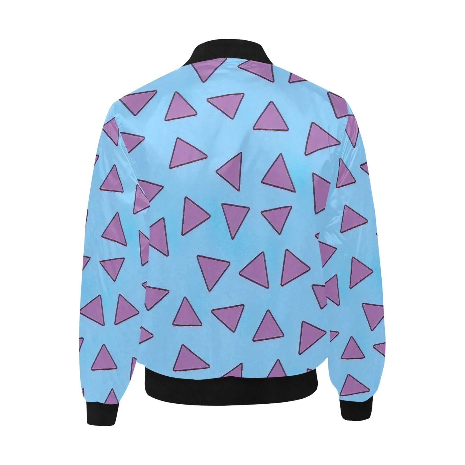 Men's All Over Print Quilted Bomber Jacket(Model H33)