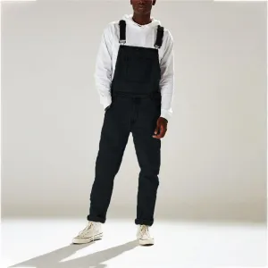 Men's Denim Bib Overalls Jumpsuit Workwear Dungaree Pants Jumpsuit