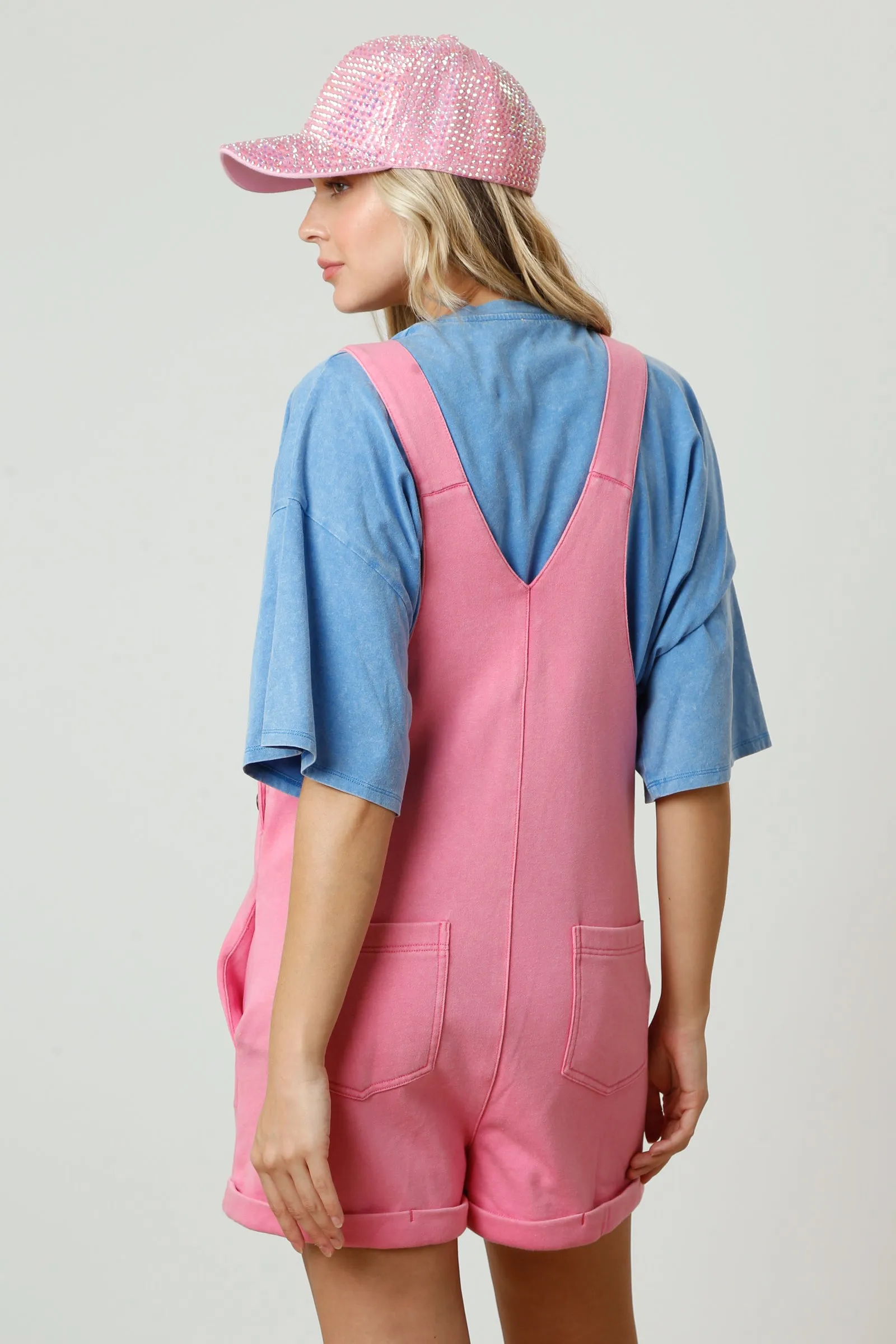 Mineral Washed French Terry Romper
