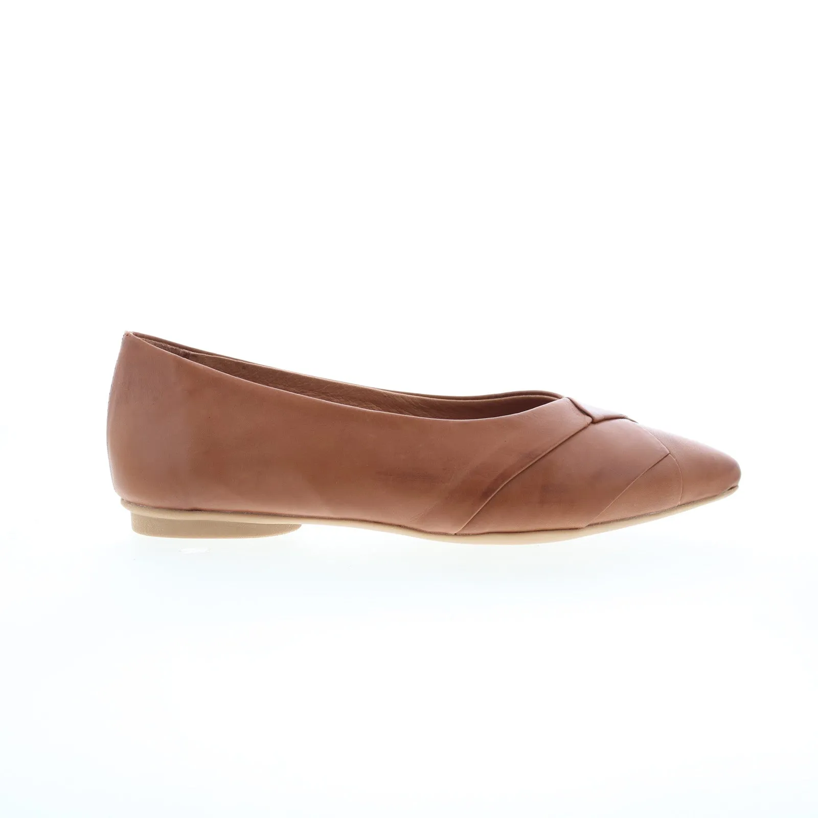 Miz Mooz Josefine Womens Brown Leather Slip On Loafer Flats Shoes