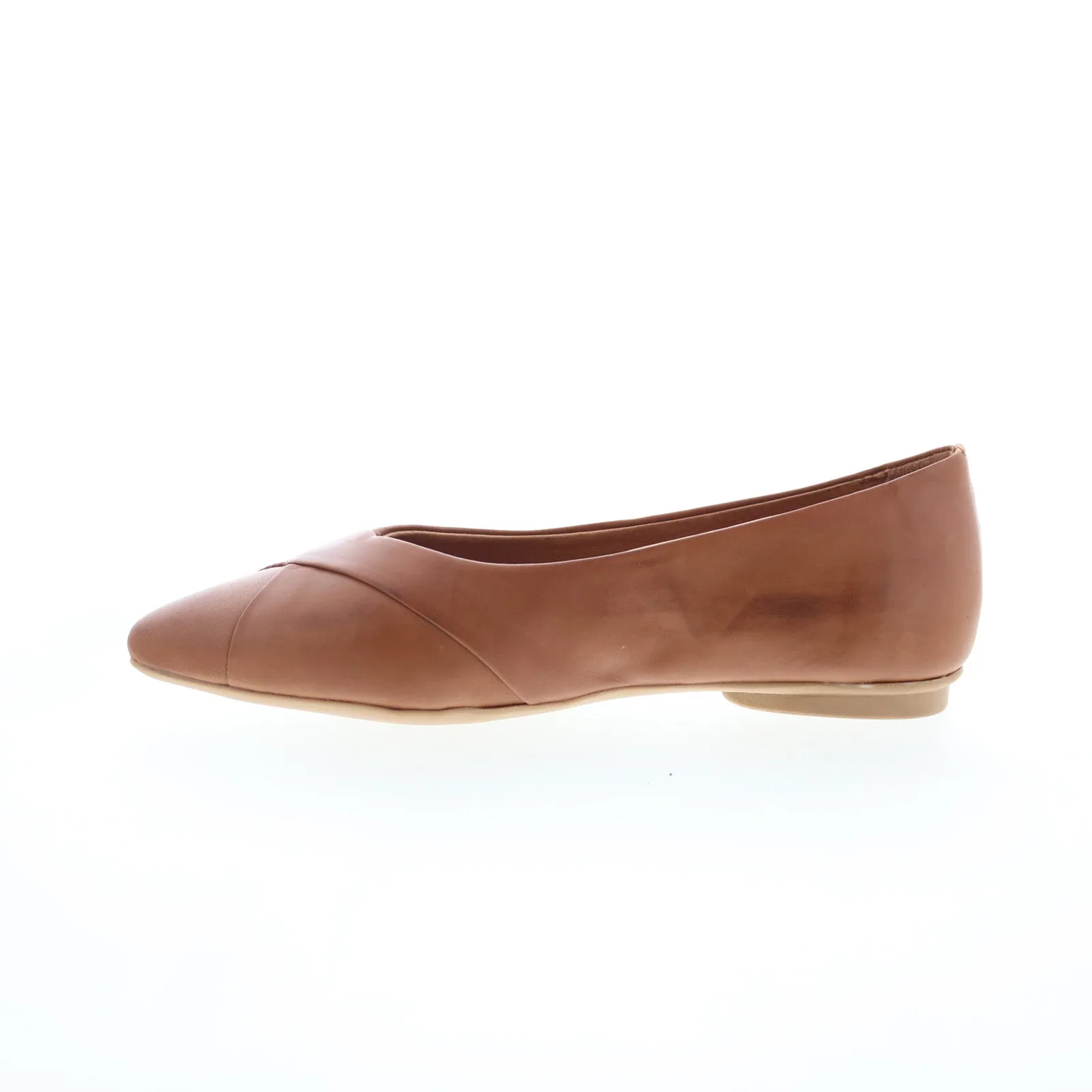 Miz Mooz Josefine Womens Brown Leather Slip On Loafer Flats Shoes
