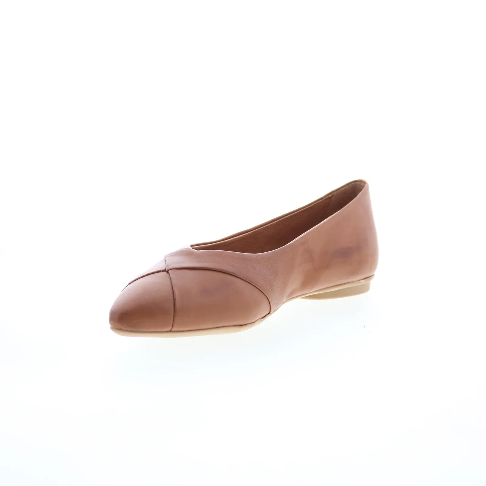 Miz Mooz Josefine Womens Brown Leather Slip On Loafer Flats Shoes