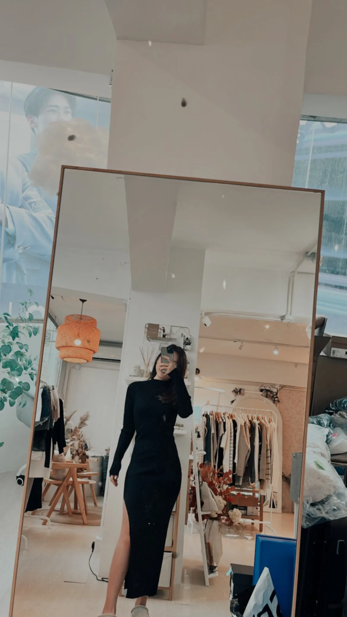 Mock Neck Bodycon Sweater Dress