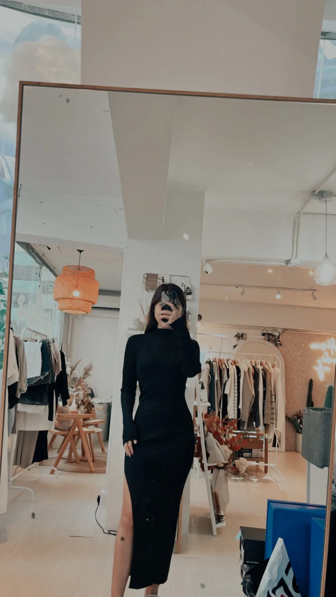 Mock Neck Bodycon Sweater Dress