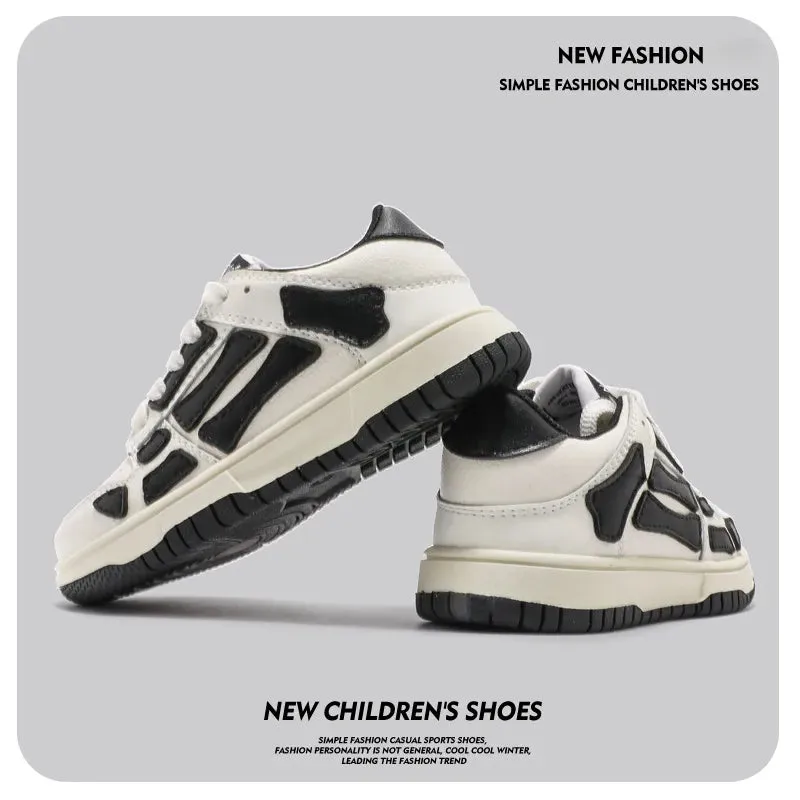 MOF Kids skeleton leather sneakers