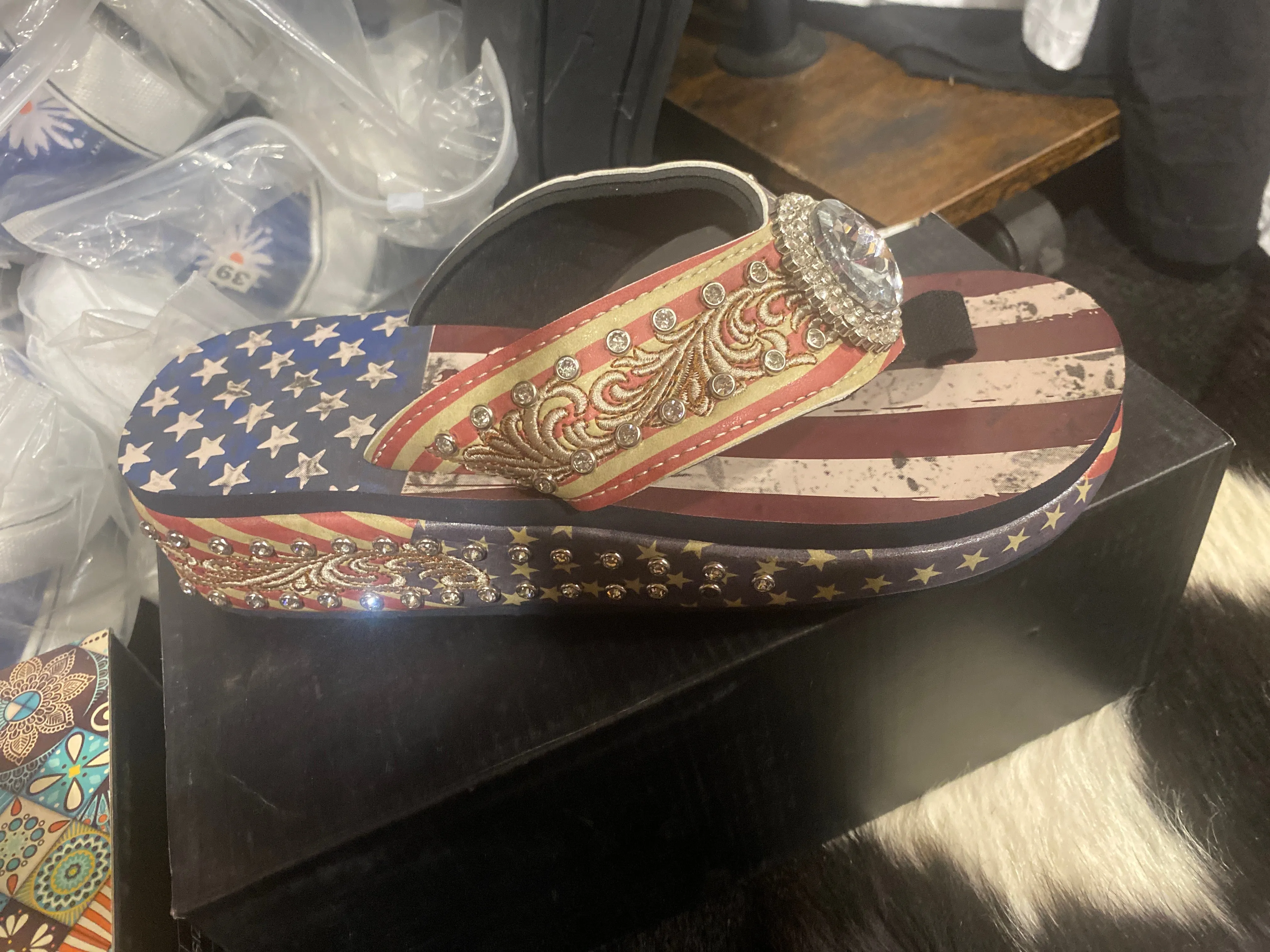 Montana West Wedge Flip Flops