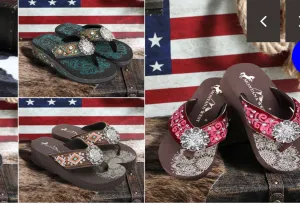 Montana West Wedge Flip Flops