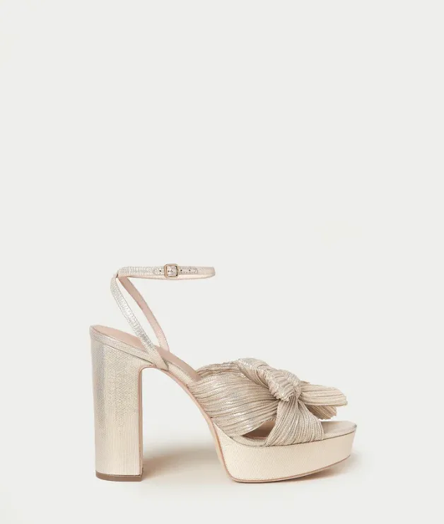 Natalia Pleated Platform Sandal