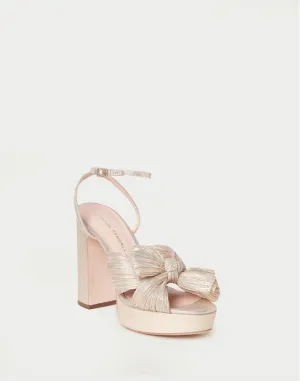 Natalia Pleated Platform Sandal