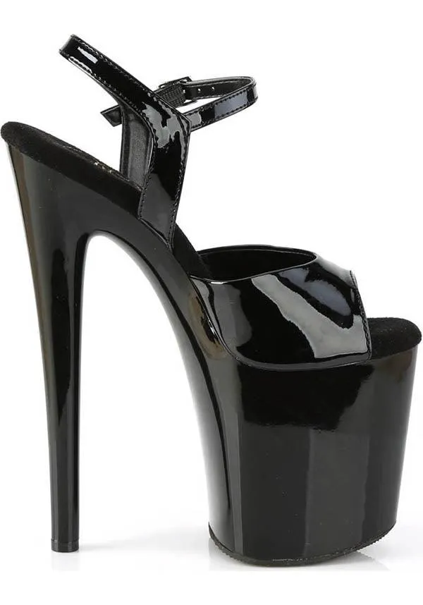 NAUGHTY-809 [Black Patent] | Platform Heels [IN STOCK]**