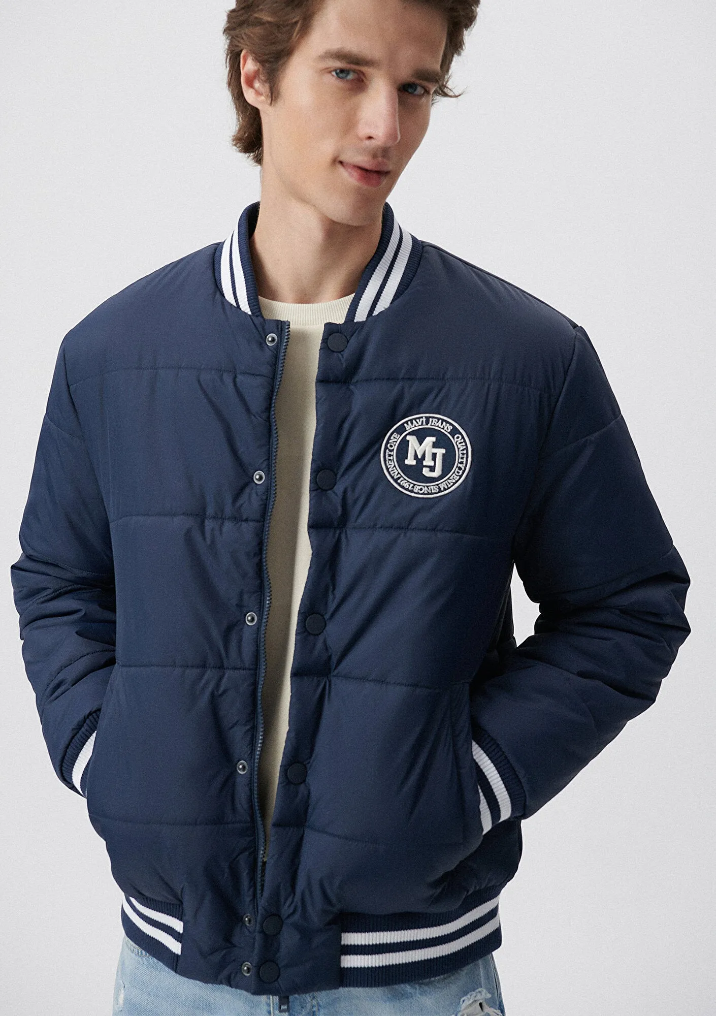 Navy Bomber Jacket