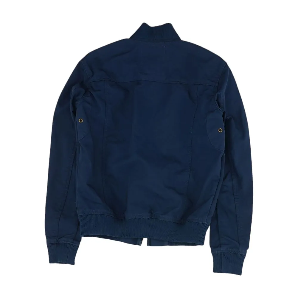 Navy Solid Bomber Jacket