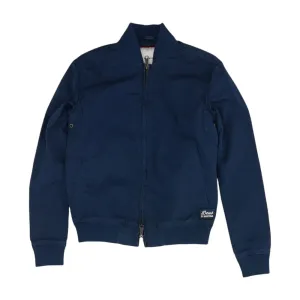 Navy Solid Bomber Jacket