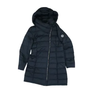 Navy Solid Puffer Coat