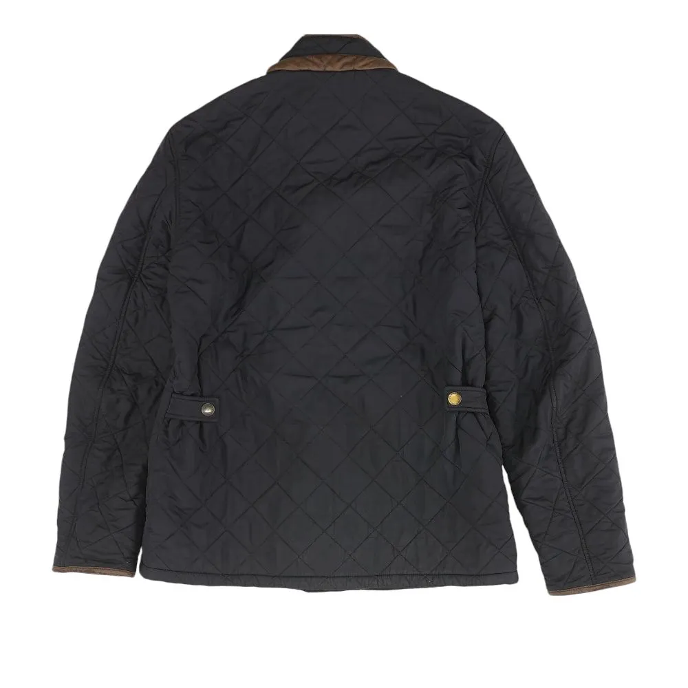 Navy Solid Puffer Jacket