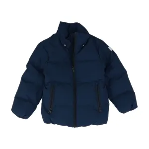 Navy Solid Puffer Jacket