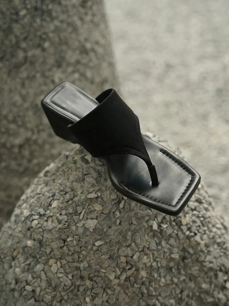 NEW & INSTOCK - Korean French Style Leather Wedge Slipper