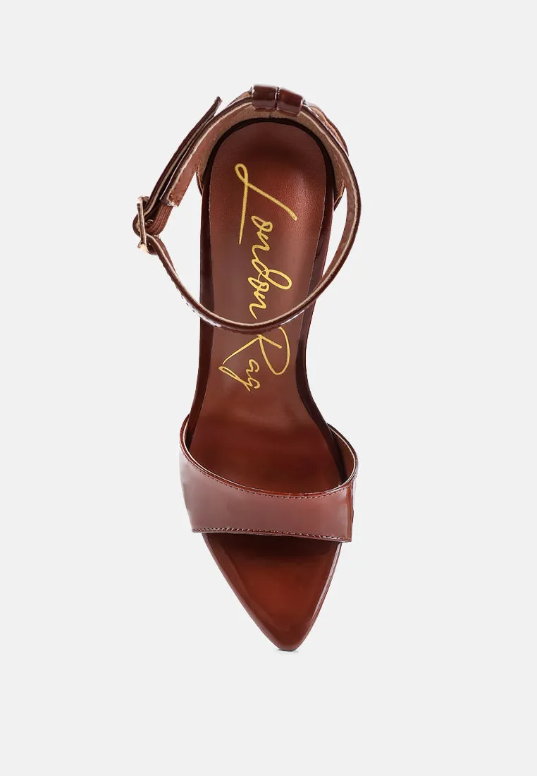 New Flame Ankle Strap Stiletto Heel Sandals By Ruw