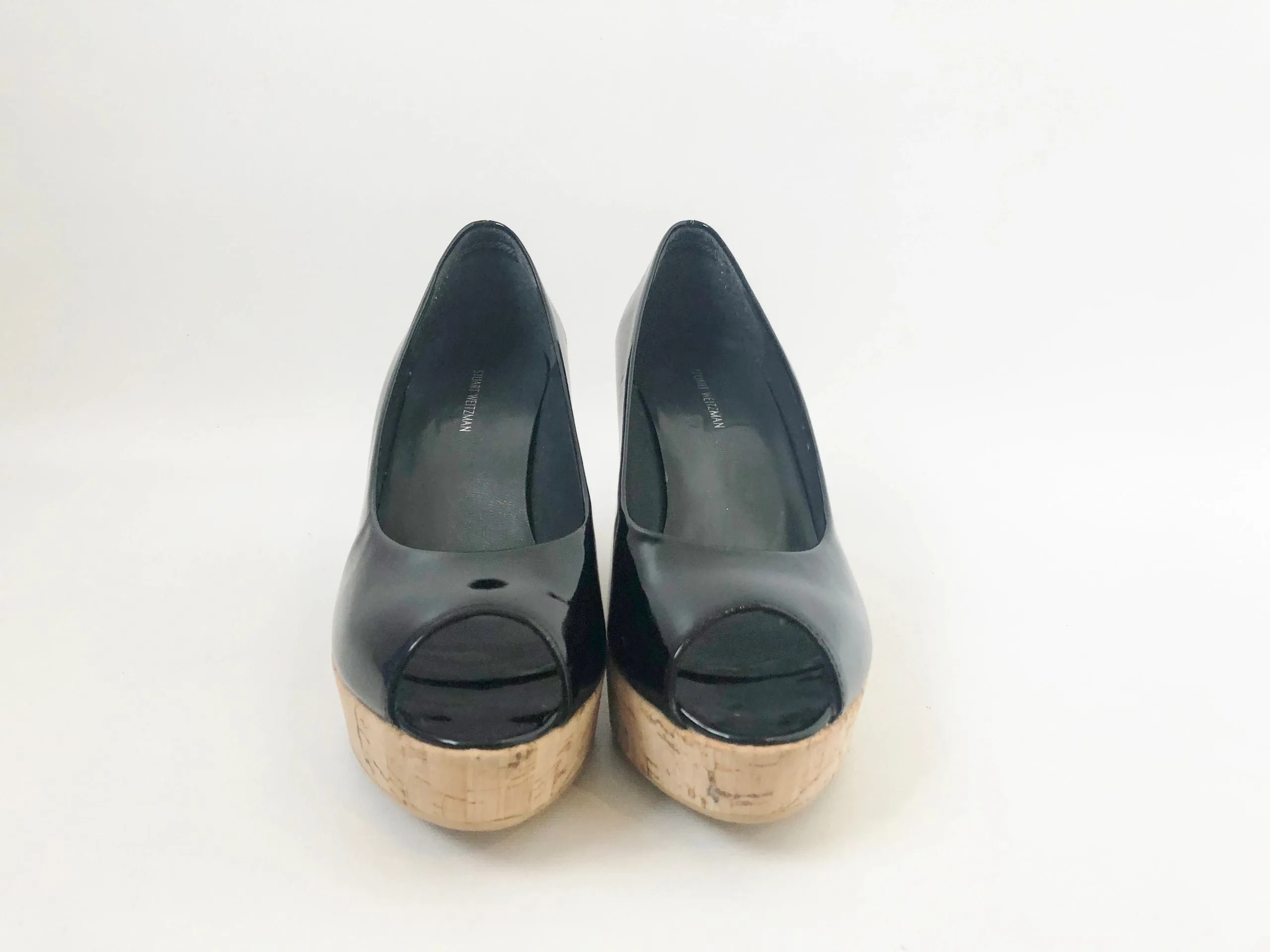 NEW Stuart Weitzman Cork Heel Wedge Size 9