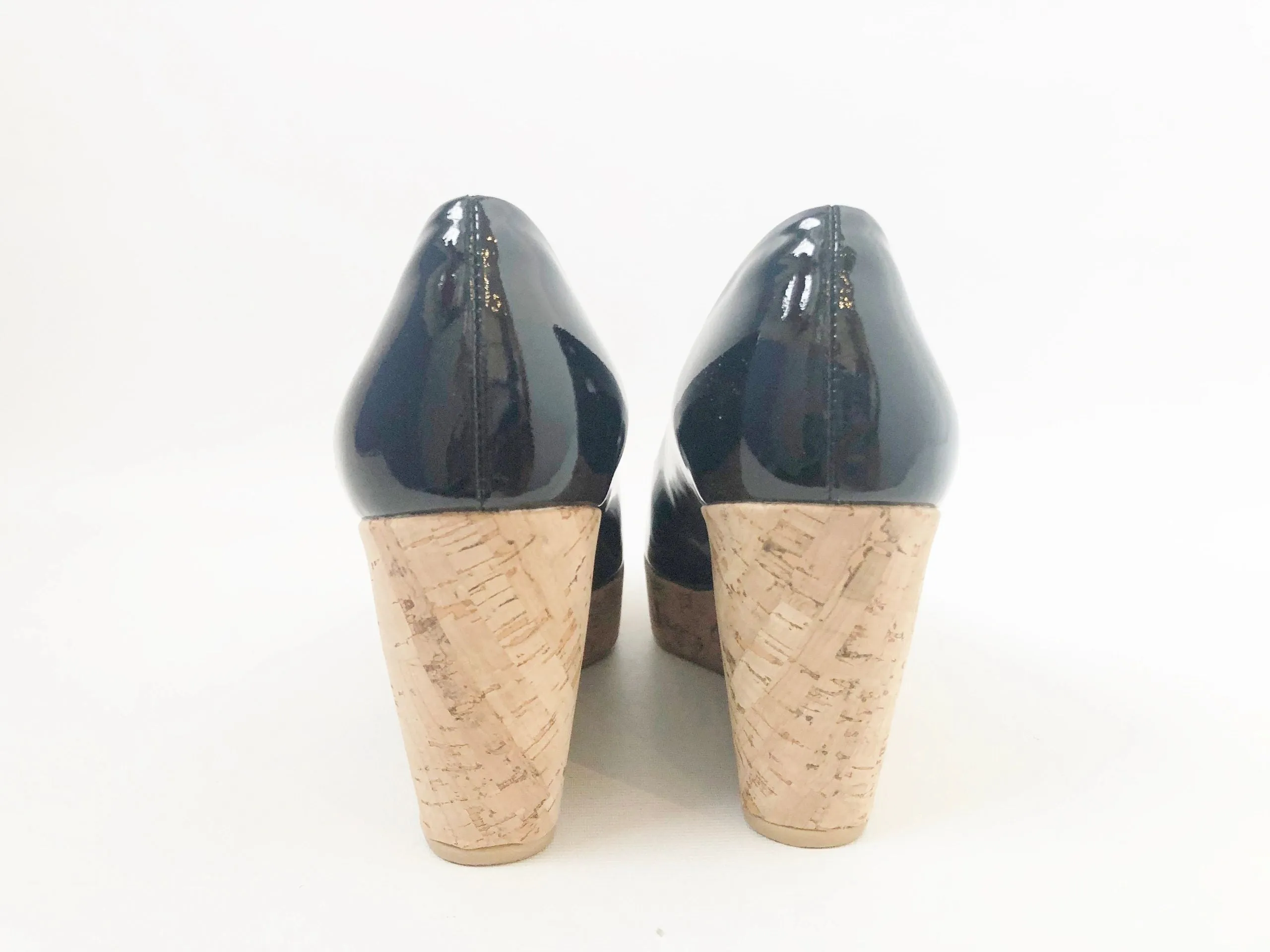 NEW Stuart Weitzman Cork Heel Wedge Size 9