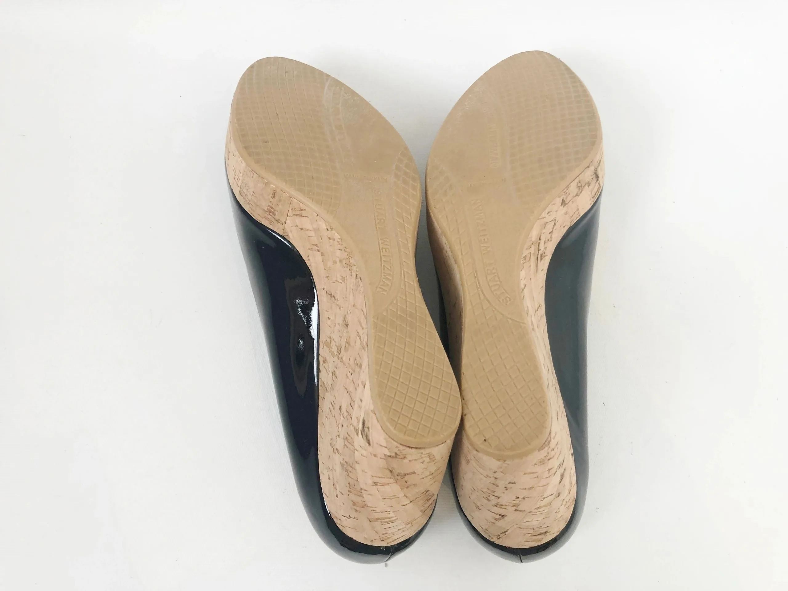 NEW Stuart Weitzman Cork Heel Wedge Size 9
