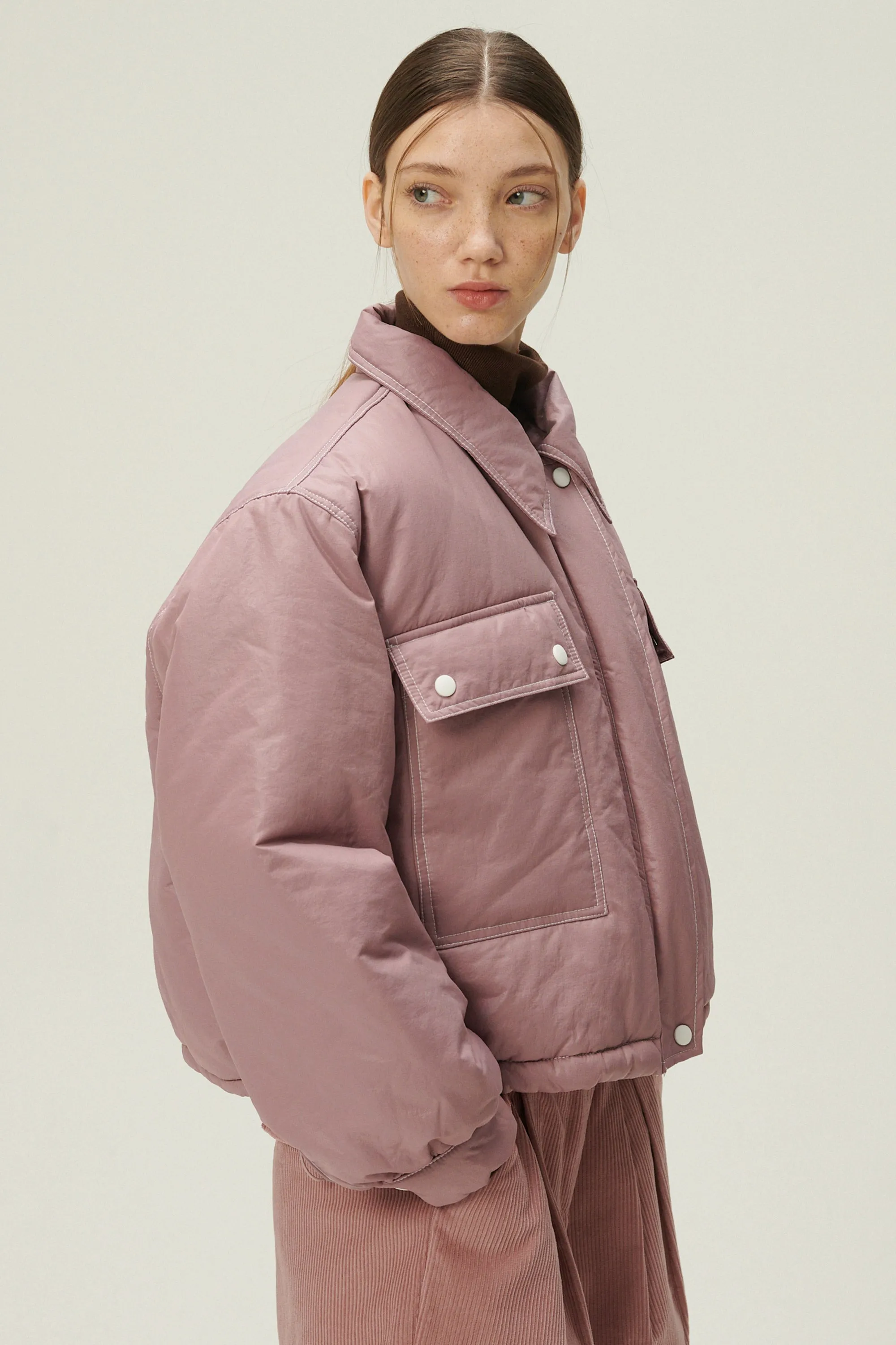 Nicole Puffer Bomber Jacket