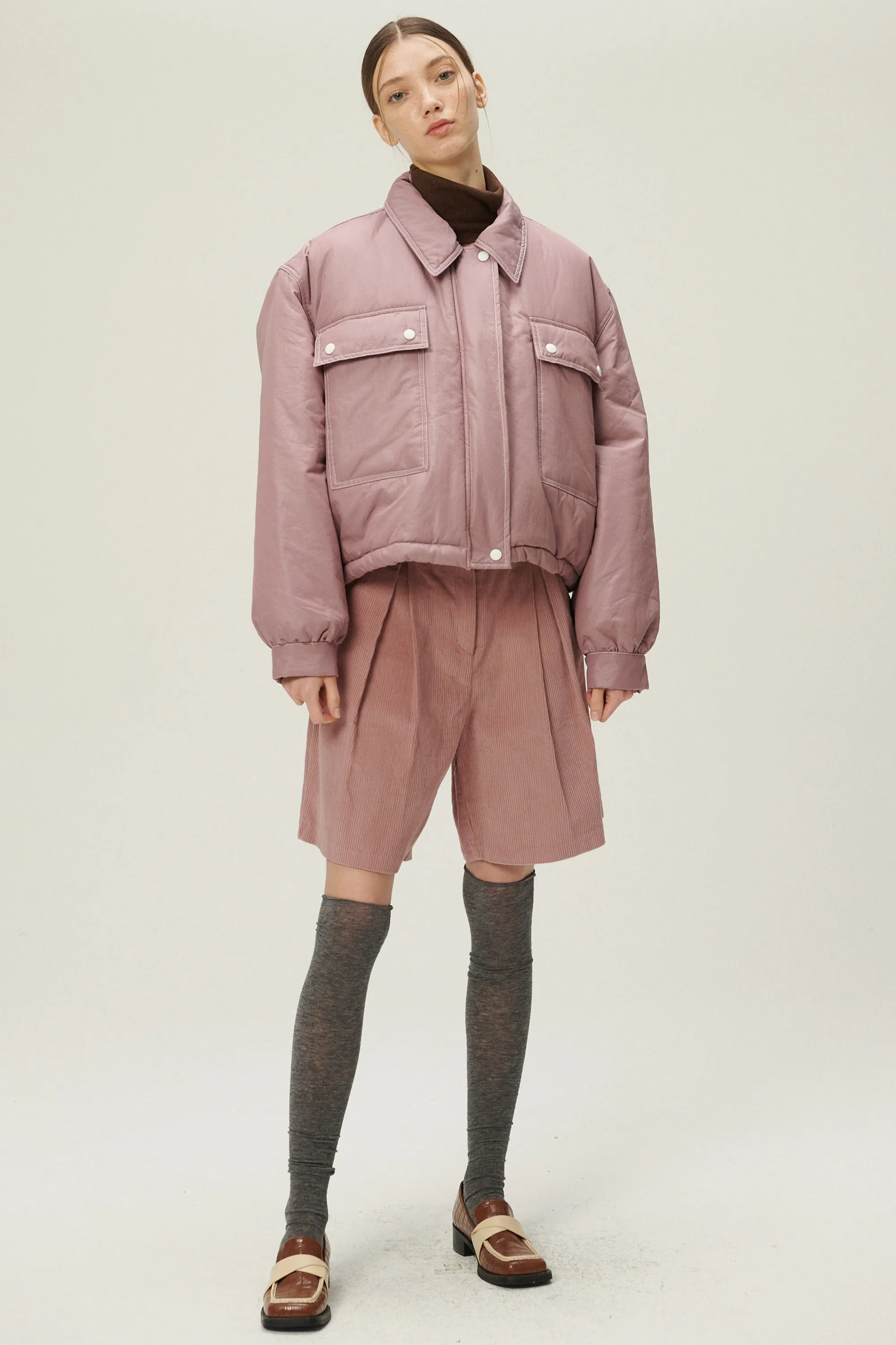 Nicole Puffer Bomber Jacket