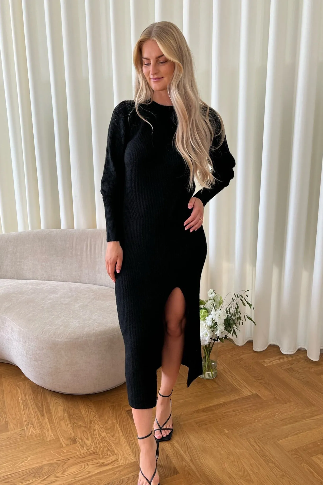 NMEmma Strikket Kjole - Sort