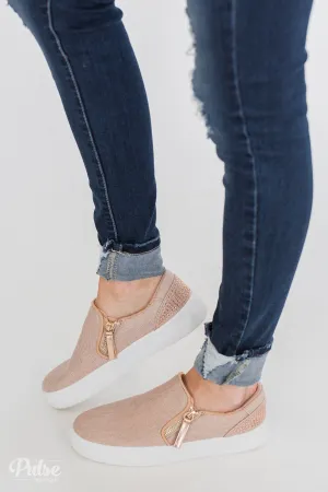 Not Rated Timbre Sneakers- Rose Gold